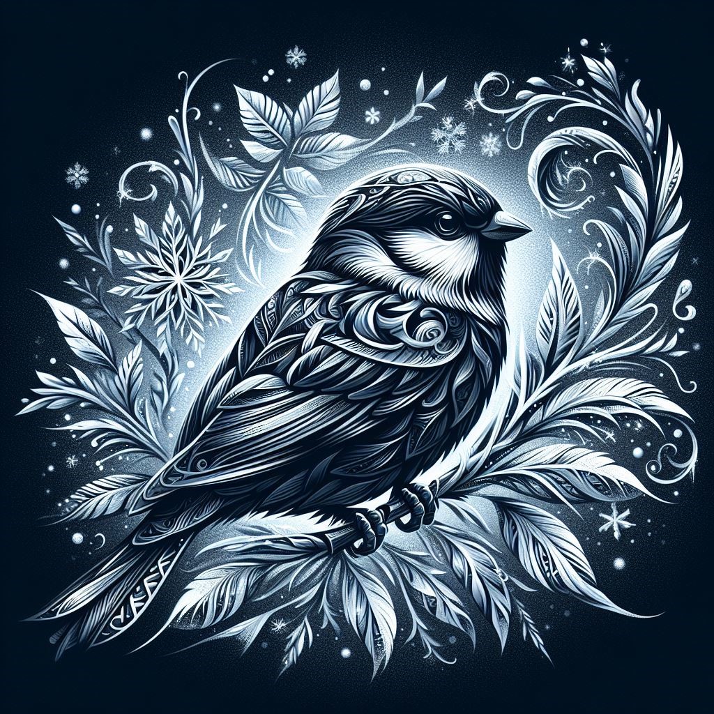 Sparrow Frost Black A Symbol of Resilience